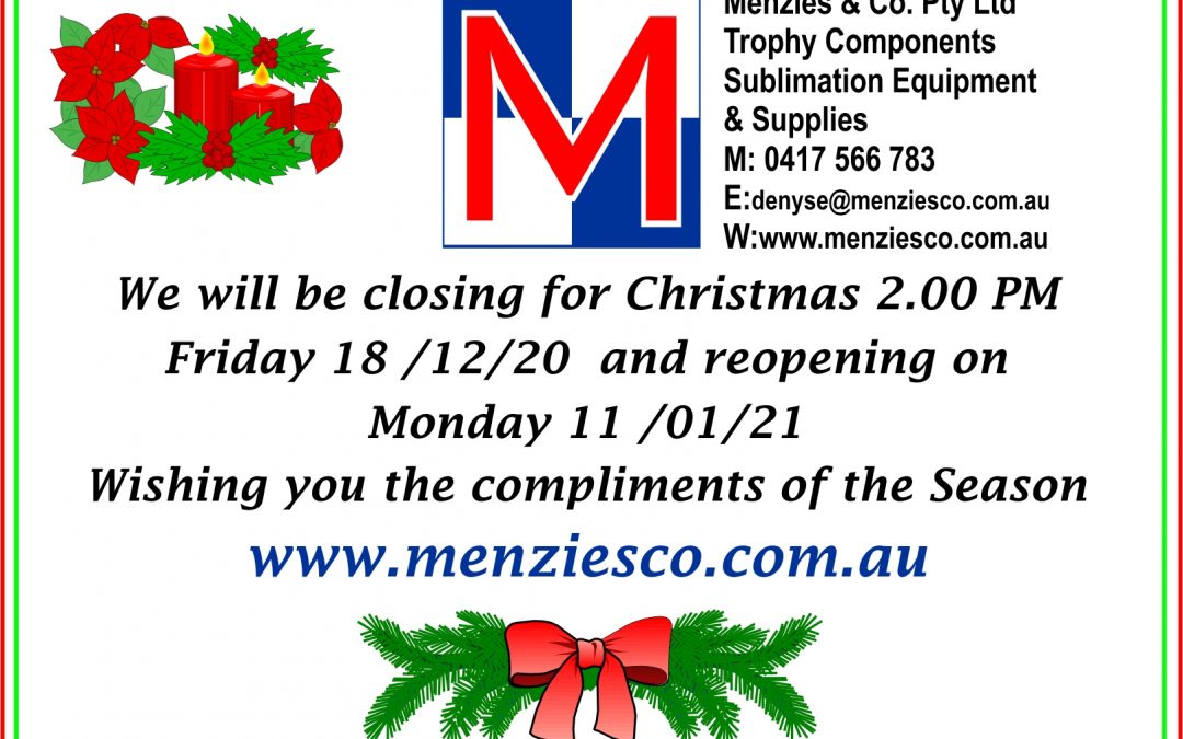 Christmas Closure Information